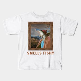 something Fishy Funny Art Meme Kids T-Shirt